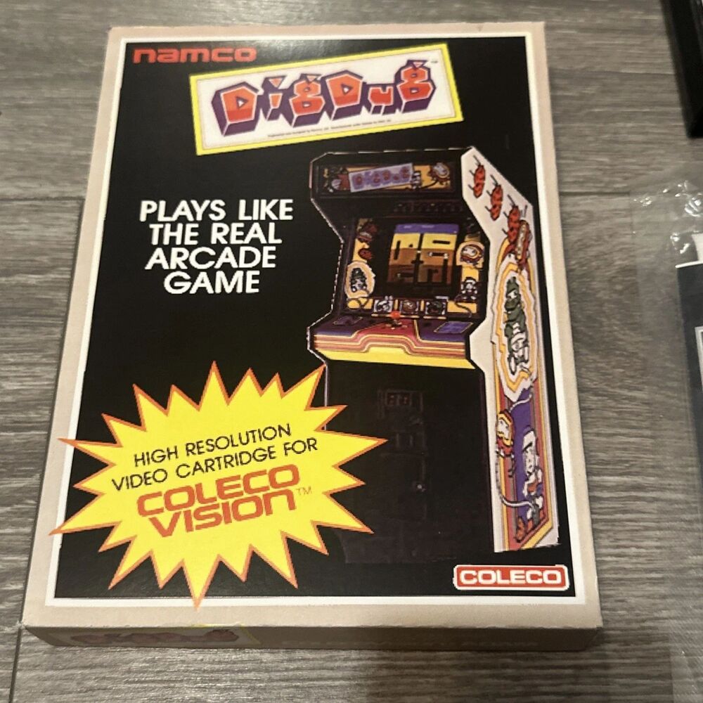 DIG DUG for Colecovision/Adam video game CIB mint cond